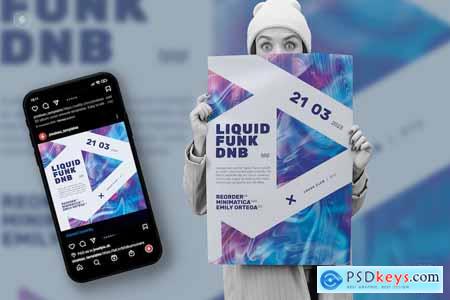 Liquify 2  Event Poster, Party Flyer Template