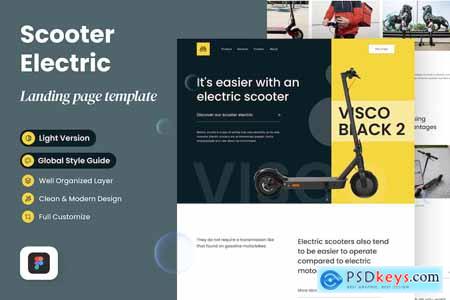 Visco - Scooter Electric Landing Page