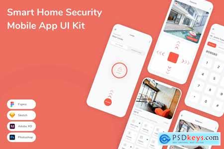 Smart Home Security Mobile App UI Kit