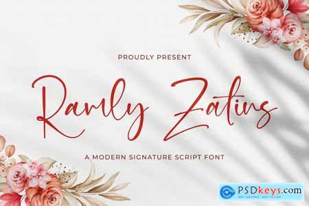 Ramly Zatins - Signature Script Font