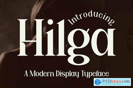 Hilga - A Modern Display Font