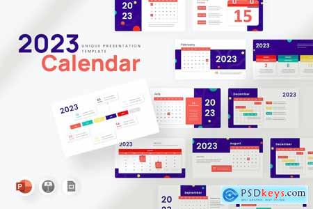 2023 Calendar Infographic - Powerpoint Template