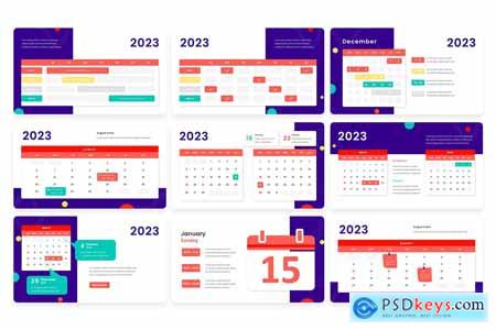 2023 Calendar Infographic - Powerpoint Template