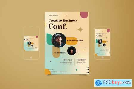 Creative Business Conference Flyer Set