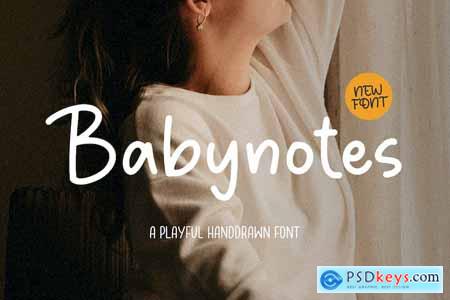 Babynotes Script Font