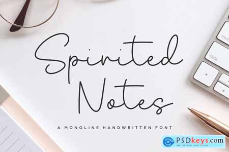 Spirited Notes Script Font