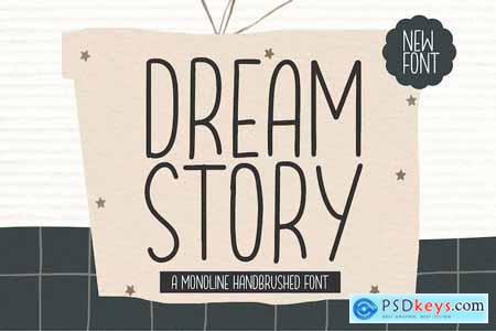 Dream Story Script Monoline Font