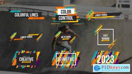 Colorful Line Titles & Lower Thirds 2