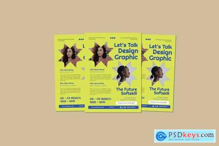 Let's Talk Design Graphic Flyers