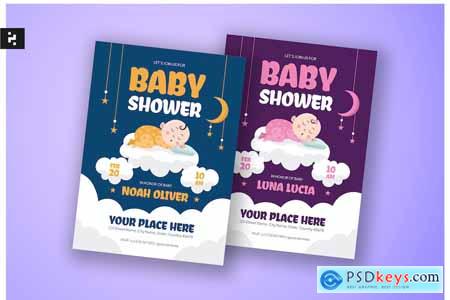 Cute Baby Shower Invitation Template