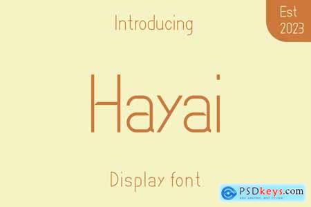 Hayai Font