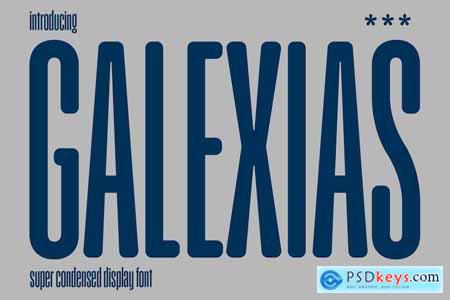 Galexias Condensed Display Font