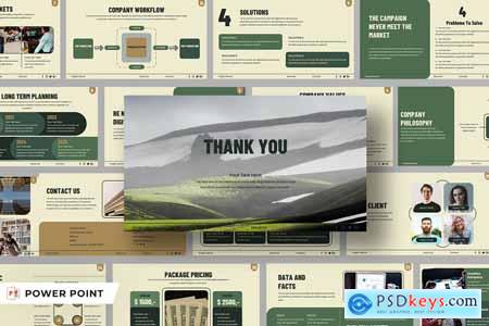 EARTHY - Digital Business Profile PPT Template