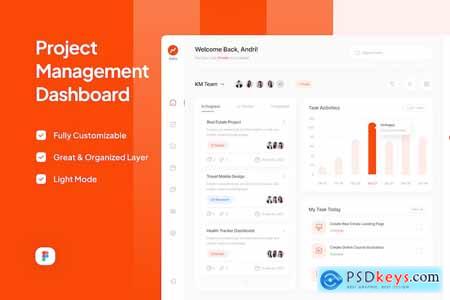 Sekia - Project Management Dashboard