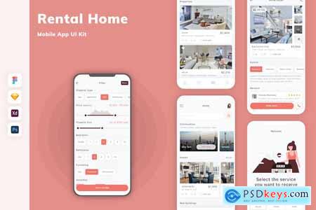 Rental Home Mobile App UI Kit