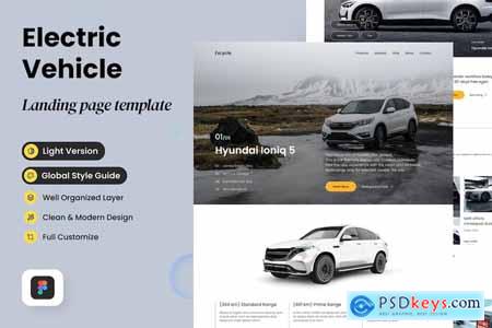 Excycle - Electric Vehicle Landing Page