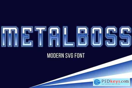 Metalboss - Modern SVG font
