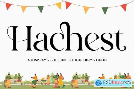 Hachest - Display Serif Font