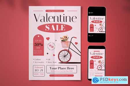 Valentine Sale Flyer Set H8AXFAP
