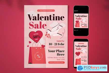 Valentine Sale Flyer Set L6F6EB7