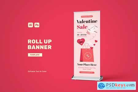 Valentine Sale Roll Banner