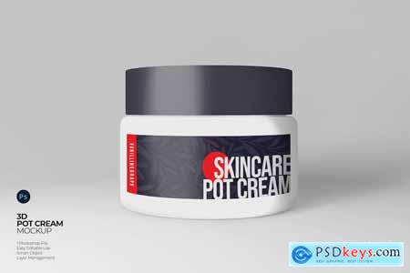 Skincare Pot Cream Mockup