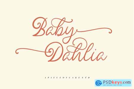 Baby Dahlia - A Script Font