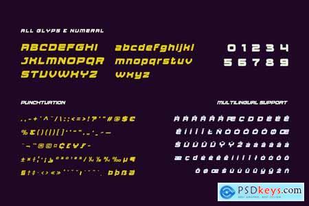 Aougtron Athletic Font