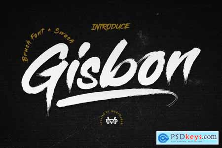 Gisbon - Brush Typeface