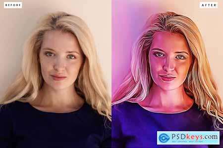 10 Oil Painting Photoshop Action