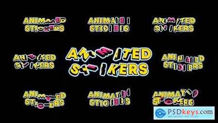 Animated Text Stickers 43119128
