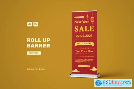 Chinese New Year Sale Roll Banner