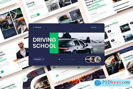 Drivery - Driving School PowerPoint Template