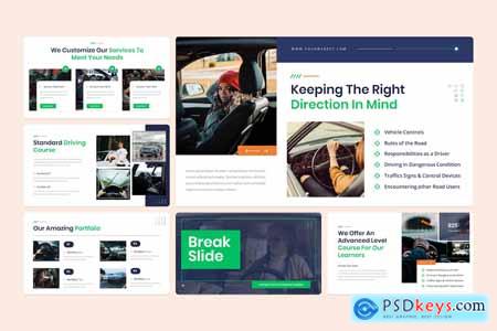 Drivery - Driving School PowerPoint Template