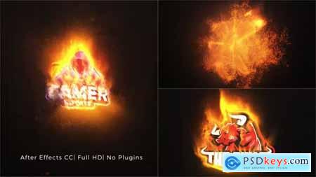 Particles Fire Logo Reveal 42646049