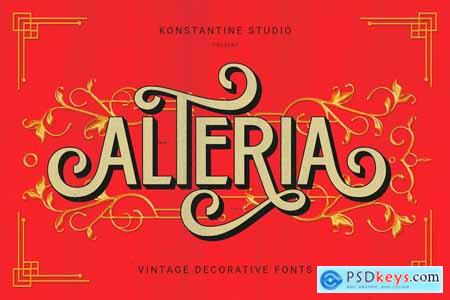 Alteria - Vintage Ornamental Fonts
