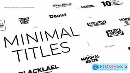 Minimal Titles - After Effects 42906416