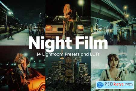 14 Night Film Lightroom Presets and LUTs