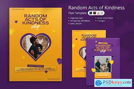 Ganin - Random Acts of Kindness Day Flyer