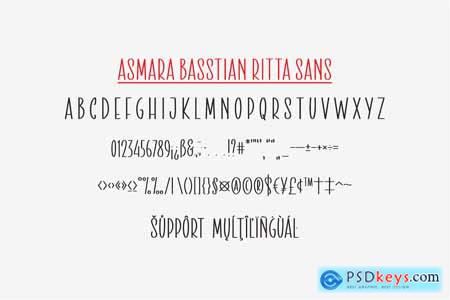 Asmara Basstian Ritta - A Duo Font