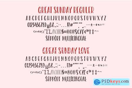Great Sunday - A Display Font