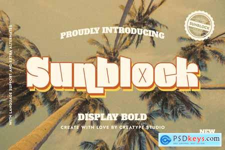 Sunblock Display Bold
