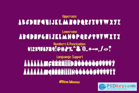 Dino Moose - a Playful Font