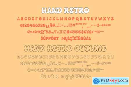 Hand Retro - A Groovy Retro Font