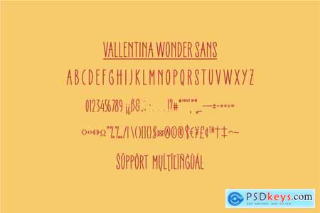 Vallentina Wonder - A Duo Font