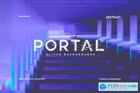 Abstract Portal Glitch Backgrounds 02