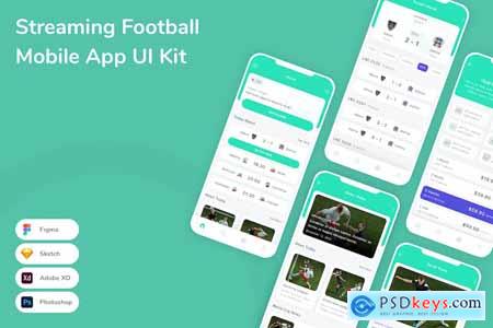 Streaming Football Mobile App UI Kit