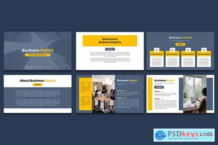 Business Report Presentation Powerpoint Template