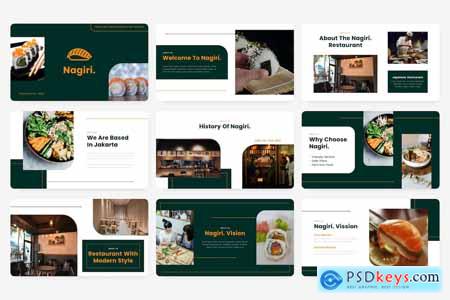 Nagiri - Food And Restaurant PowerPoint Template