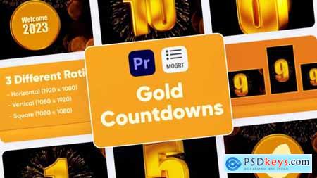 Gold Countdown For Premiere Pro